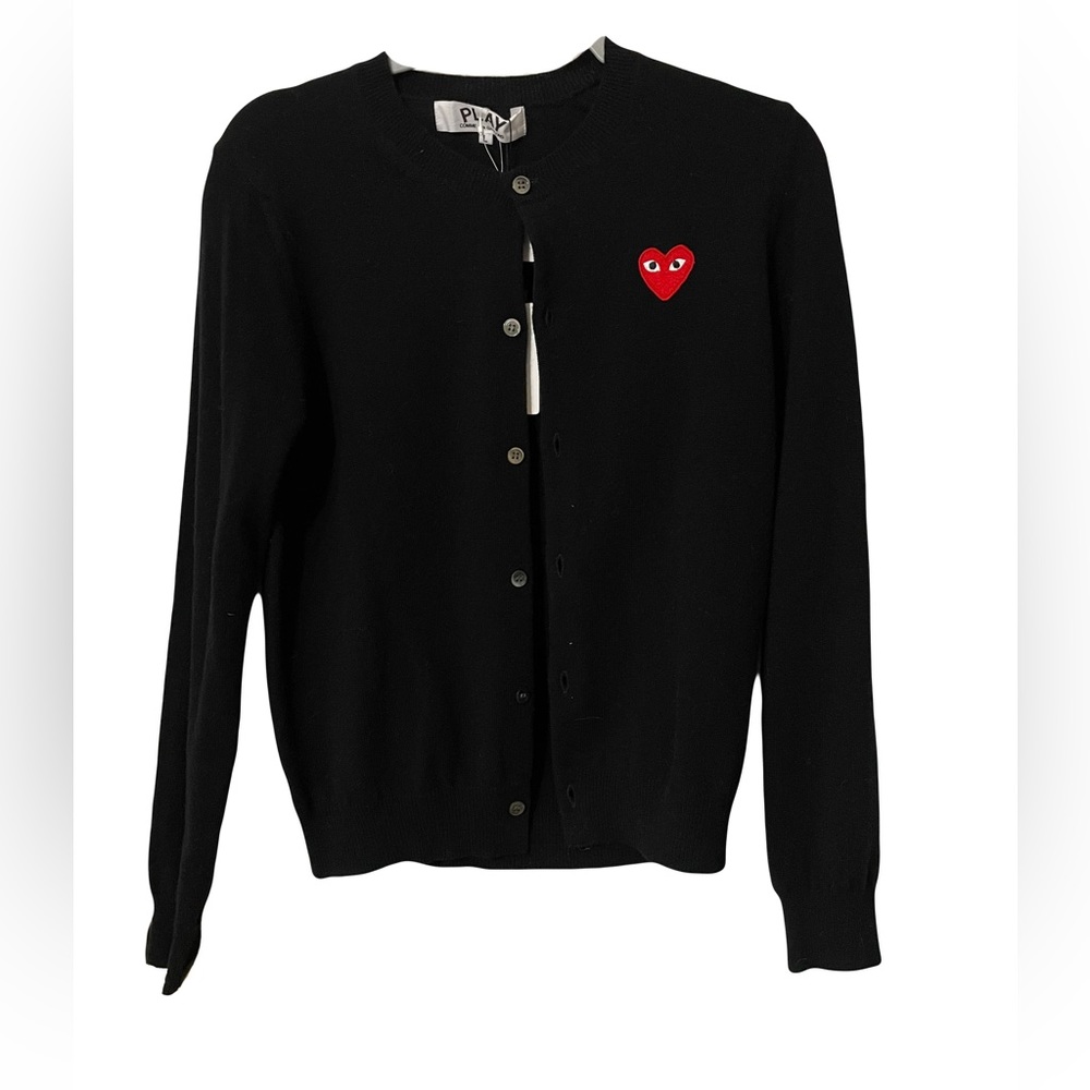 COMME DES GARÇON PLAY CARDIGAN